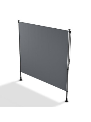 Zvislá markíza na balkón 200 x 228-316 cm, UV ochrana, sivá