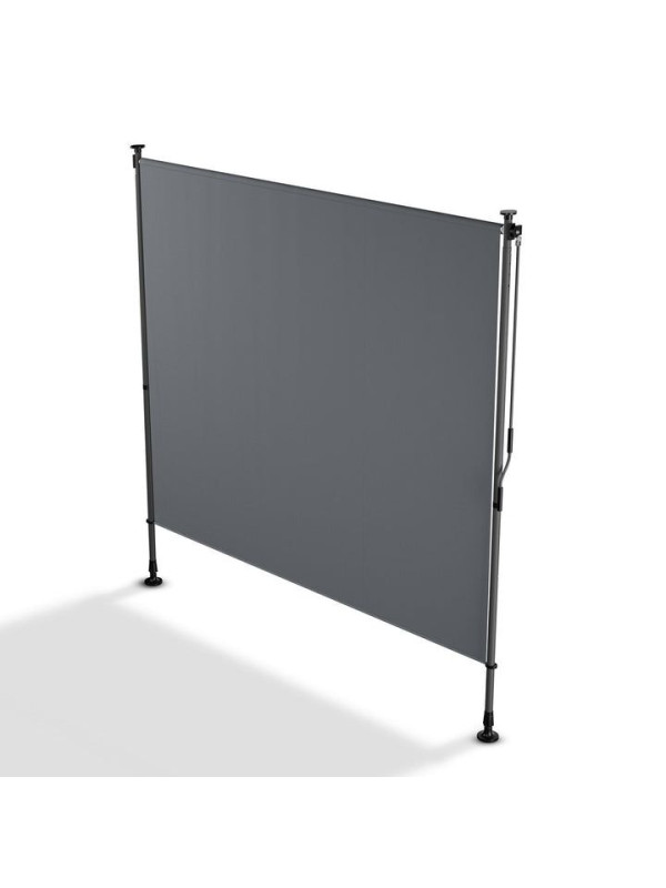 Zvislá markíza na balkón 200 x 228-316 cm, UV ochrana, sivá