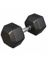 Gorilla Sports Šesťhranná pogumovaná činka, 25 kg