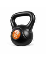 Kettlebell 14 kg plastový s cementovou výplňou