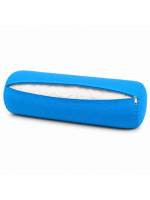 Bolster na jogu valec, modrý, 60 × 20 cm