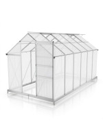 Hliníkový skleník so základom, 7,2 m²