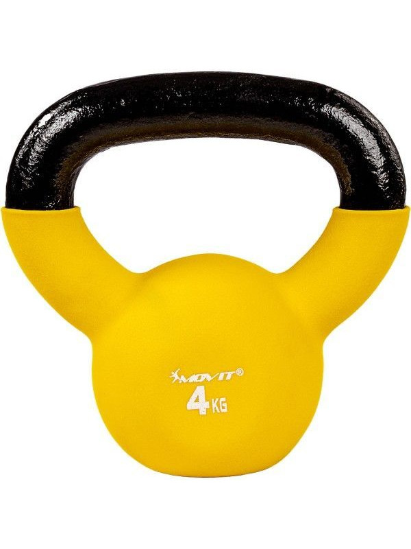 MOVIT Sada 3 kettlebell činiek, liatina a vinyl, 26 kg
