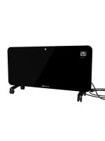 Elektrická sklenená vykurovacia doska 2000W čierna - WiFi, L