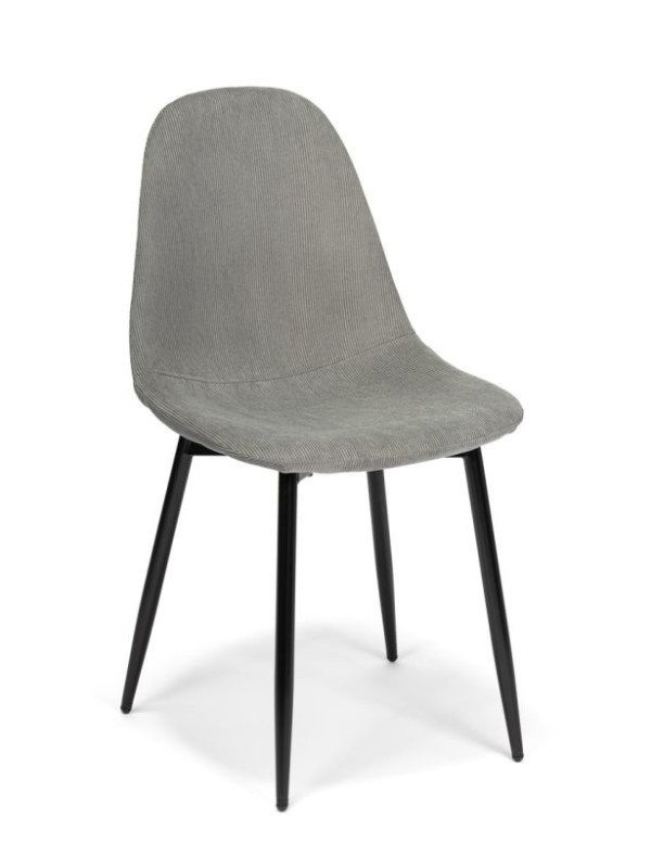Sada jedálenských stoličiek, 85x45x52 cm, sivý menčester, 4