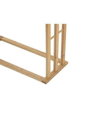 Bambusový vešiak na uteráky s tromi tyčami 82x54x24 cm