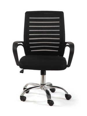 Ergonomická kancelárska stolička čierna, sieťovina