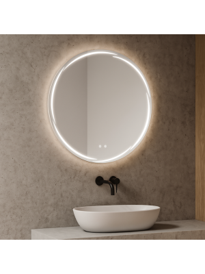 Kúpeľňové zrkadlo 80 cm s LED a dotykovým ovládaním