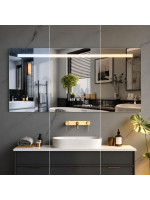 IREDA Kúpeľňové LED zrkadlo s osvetlením, 90 x 70 cm