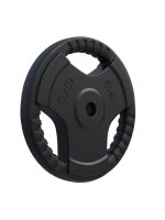 Gorilla Sports Liatinový činkový kotúč, pogumovaný, 10 kg